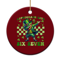 Leprechaun Six Seven Meme Ceramic Ornament Funny St Patricks Day Gift