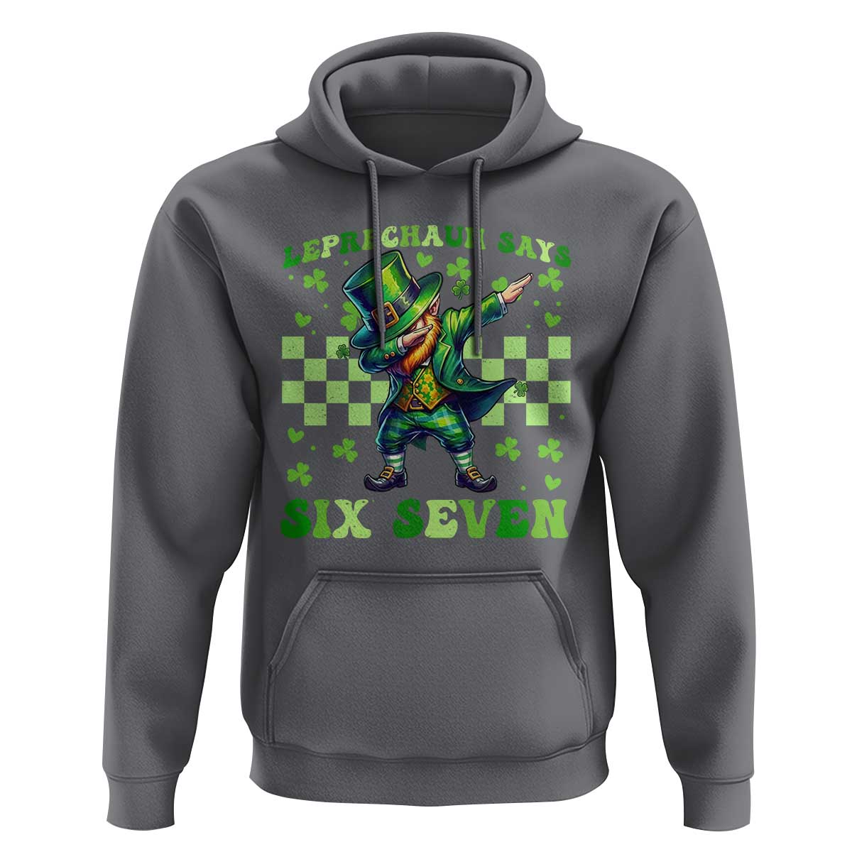 Leprechaun Six Seven Meme Hoodie Funny St Patricks Day Gift