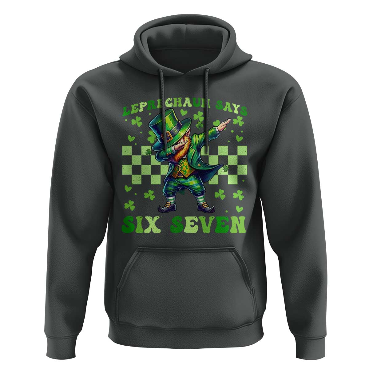 Leprechaun Six Seven Meme Hoodie Funny St Patricks Day Gift