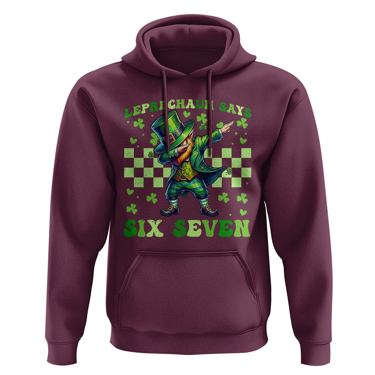 Leprechaun Six Seven Meme Hoodie Funny St Patricks Day Gift