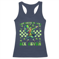 Leprechaun Six Seven Meme Racerback Tank Top Funny St Patricks Day Gift