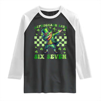 Leprechaun Six Seven Meme Raglan Shirt Funny St Patricks Day Gift