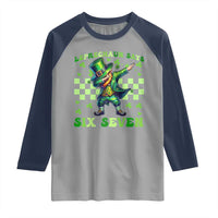 Leprechaun Six Seven Meme Raglan Shirt Funny St Patricks Day Gift
