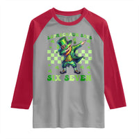 Leprechaun Six Seven Meme Raglan Shirt Funny St Patricks Day Gift