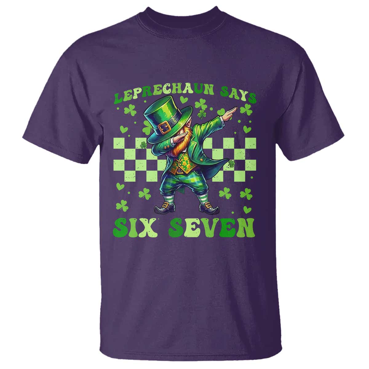 Leprechaun Six Seven Meme T Shirt Funny St Patricks Day Gift