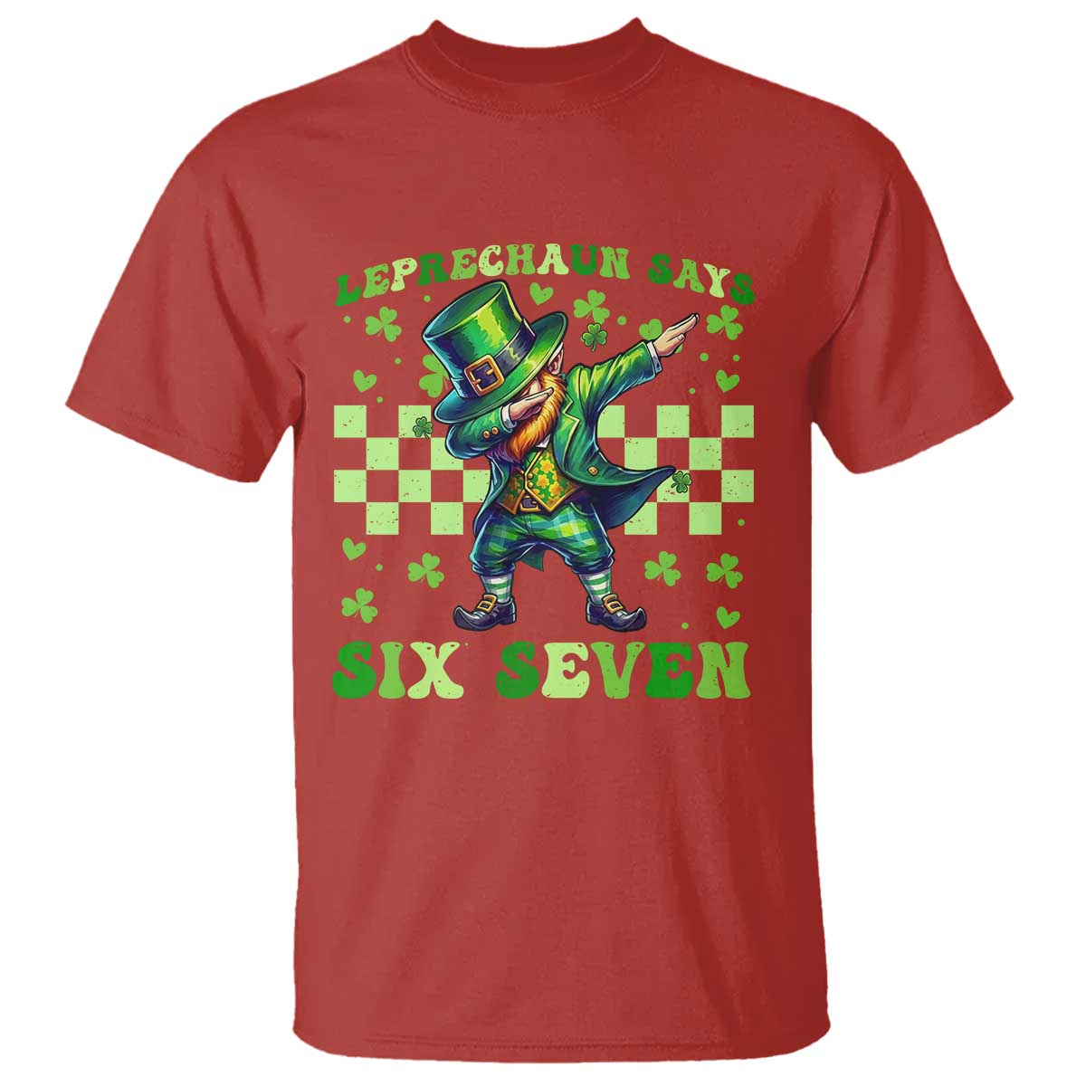 Leprechaun Six Seven Meme T Shirt Funny St Patricks Day Gift