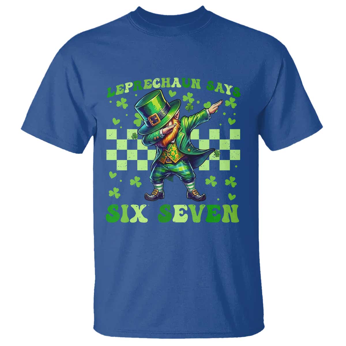 Leprechaun Six Seven Meme T Shirt Funny St Patricks Day Gift
