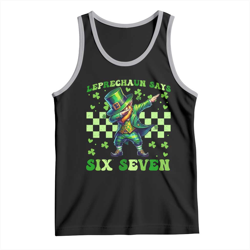 Leprechaun Six Seven Meme Tank Top Funny St Patricks Day Gift