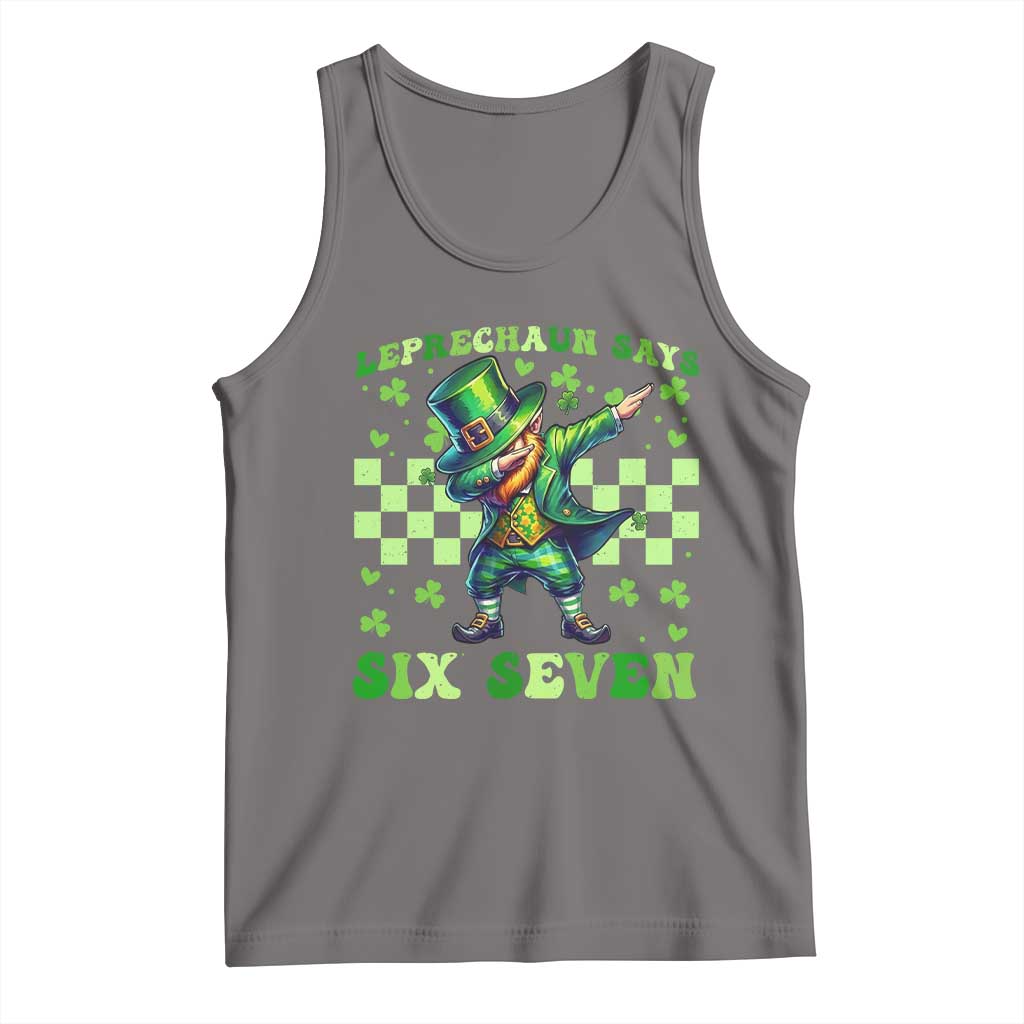 Leprechaun Six Seven Meme Tank Top Funny St Patricks Day Gift