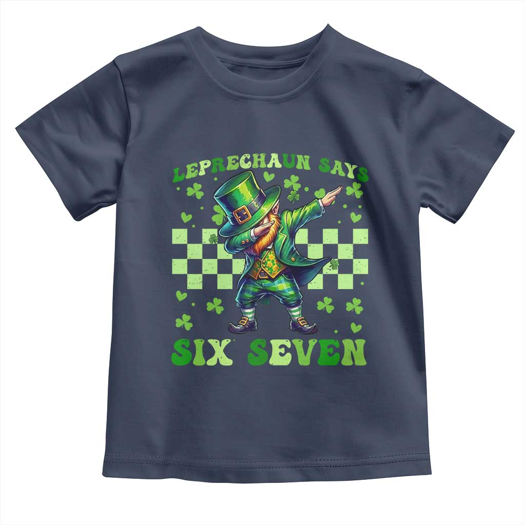Leprechaun Six Seven Meme Toddler T Shirt Funny St Patricks Day Gift