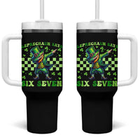 Leprechaun Six Seven Meme Tumbler With Handle Funny St Patricks Day Gift