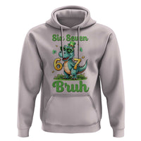 Funny Dinosaur Says Six Seven Hoodie St Patricks Day