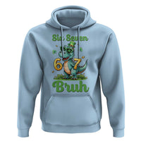Funny Dinosaur Says Six Seven Hoodie St Patricks Day