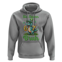 Funny Dinosaur Says Six Seven Hoodie St Patricks Day