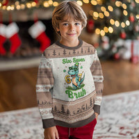 Funny Dinosaur Says Six Seven Ugly Christmas Sweater St Patricks Day
