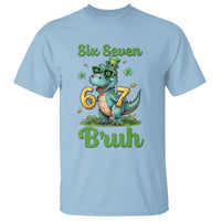 Funny Dinosaur Says Six Seven T Shirt St Patricks Day
