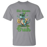 Funny Dinosaur Says Six Seven T Shirt St Patricks Day
