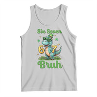 Funny Dinosaur Says Six Seven Tank Top St Patricks Day