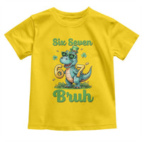 Funny Dinosaur Says Six Seven Toddler T Shirt St Patricks Day