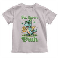 Funny Dinosaur Says Six Seven Toddler T Shirt St Patricks Day