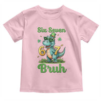 Funny Dinosaur Says Six Seven Toddler T Shirt St Patricks Day