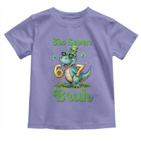 Funny Dinosaur Says Six Seven Toddler T Shirt St Patricks Day