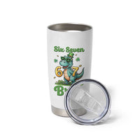 Funny Dinosaur Says Six Seven Tumbler Cup St Patricks Day