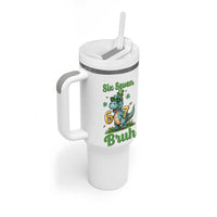 Funny Dinosaur Says Six Seven Tumbler With Handle St Patricks Day