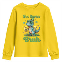 Funny Dinosaur Says Six Seven Youth Sweatshirt St Patricks Day