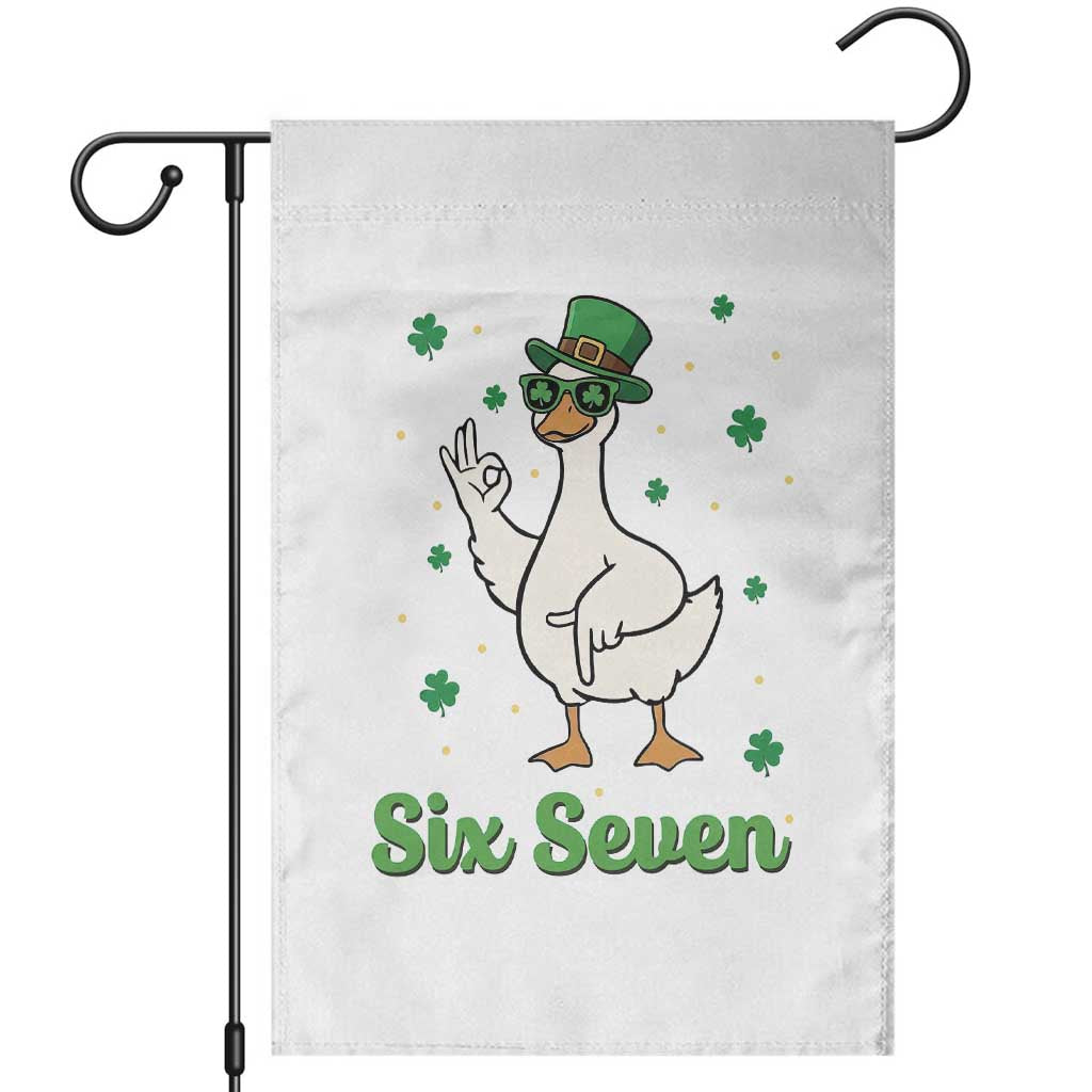 Lucky Goose Six Seven Meme Garden Flag St Patricks Day