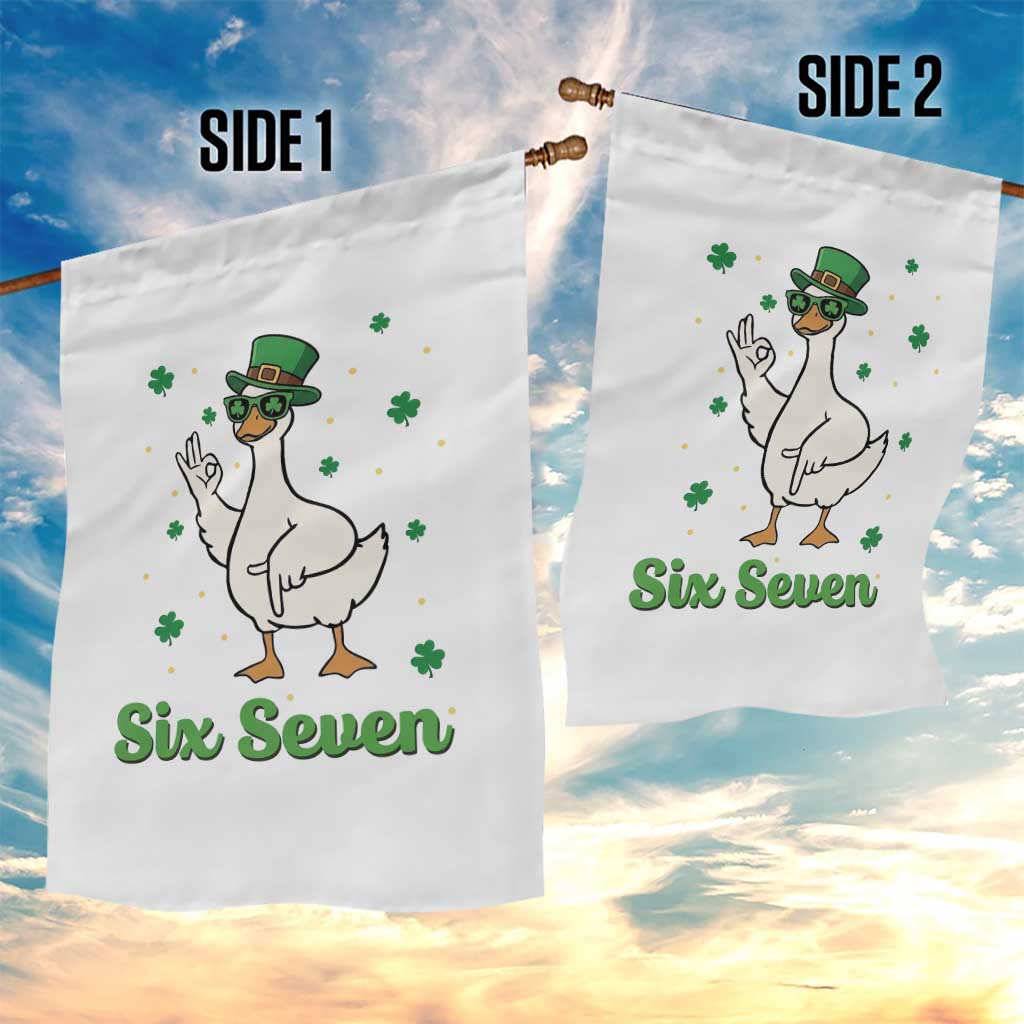 Lucky Goose Six Seven Meme Garden Flag St Patricks Day