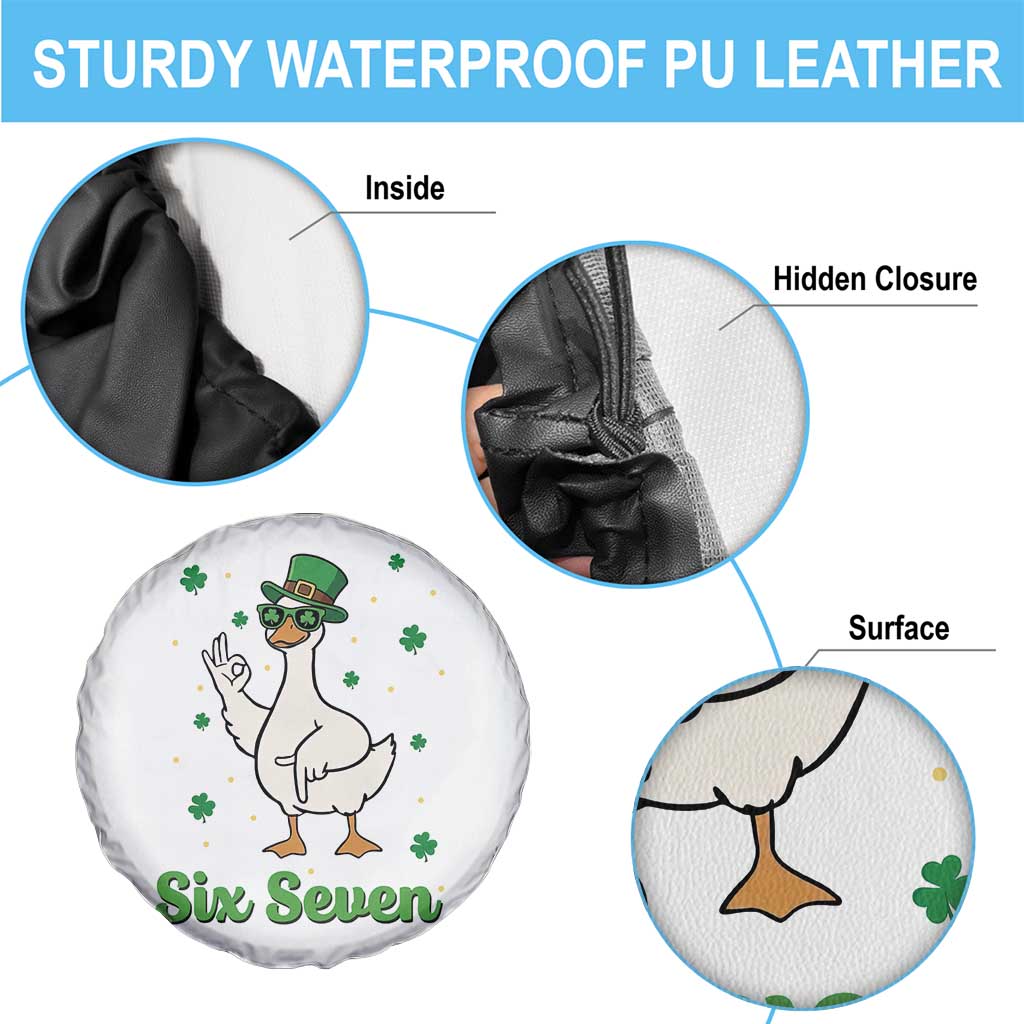 Lucky Goose Six Seven Meme Spare Tire Cover St Patricks Day