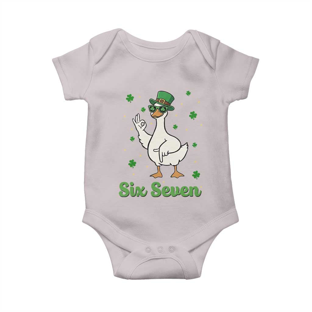 Lucky Goose Six Seven Meme Baby Onesie St Patricks Day