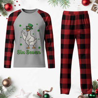 Lucky Goose Six Seven Meme Plaid Pajama Set St Patricks Day