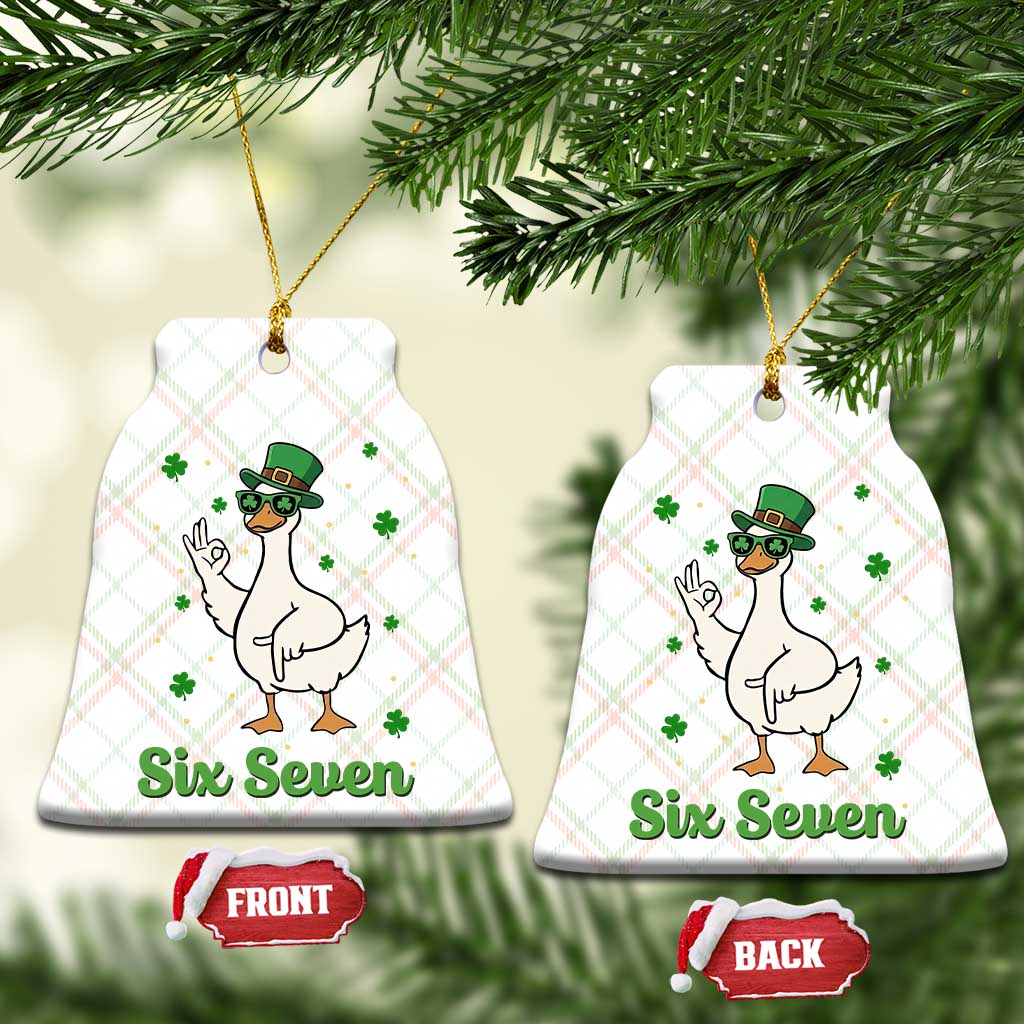 Lucky Goose Six Seven Meme Ceramic Ornament St Patricks Day
