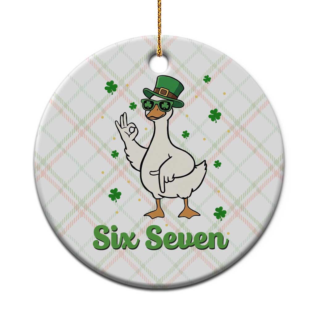 Lucky Goose Six Seven Meme Ceramic Ornament St Patricks Day