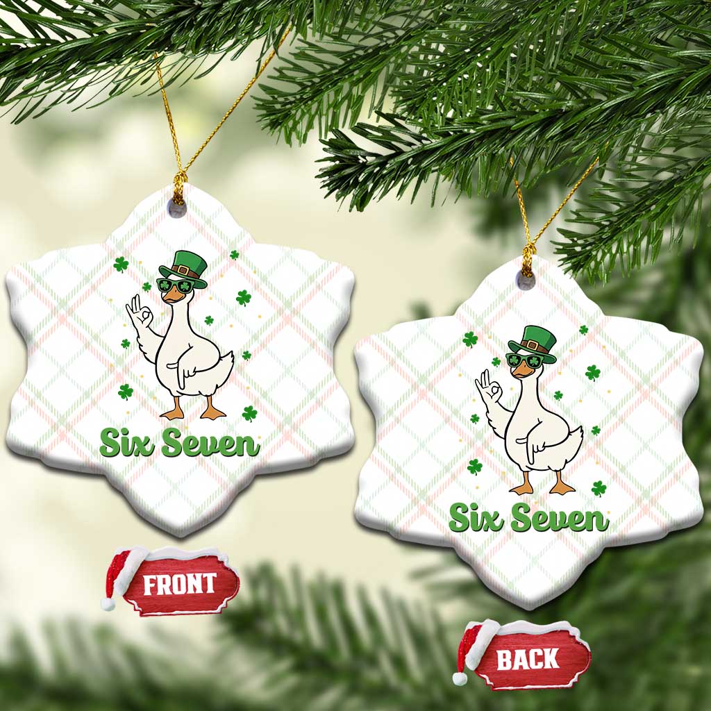 Lucky Goose Six Seven Meme Ceramic Ornament St Patricks Day