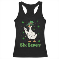 Lucky Goose Six Seven Meme Racerback Tank Top St Patricks Day