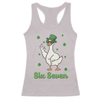 Lucky Goose Six Seven Meme Racerback Tank Top St Patricks Day