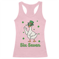Lucky Goose Six Seven Meme Racerback Tank Top St Patricks Day