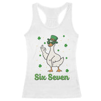 Lucky Goose Six Seven Meme Racerback Tank Top St Patricks Day