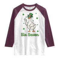 Lucky Goose Six Seven Meme Raglan Shirt St Patricks Day