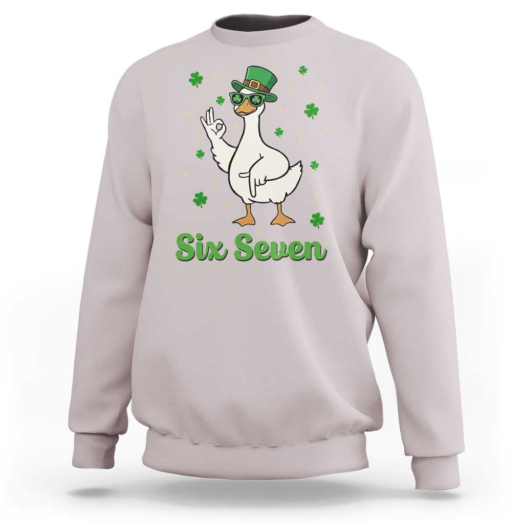 Lucky Goose Six Seven Meme Sweatshirt St Patricks Day