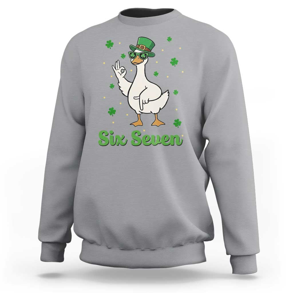 Lucky Goose Six Seven Meme Sweatshirt St Patricks Day