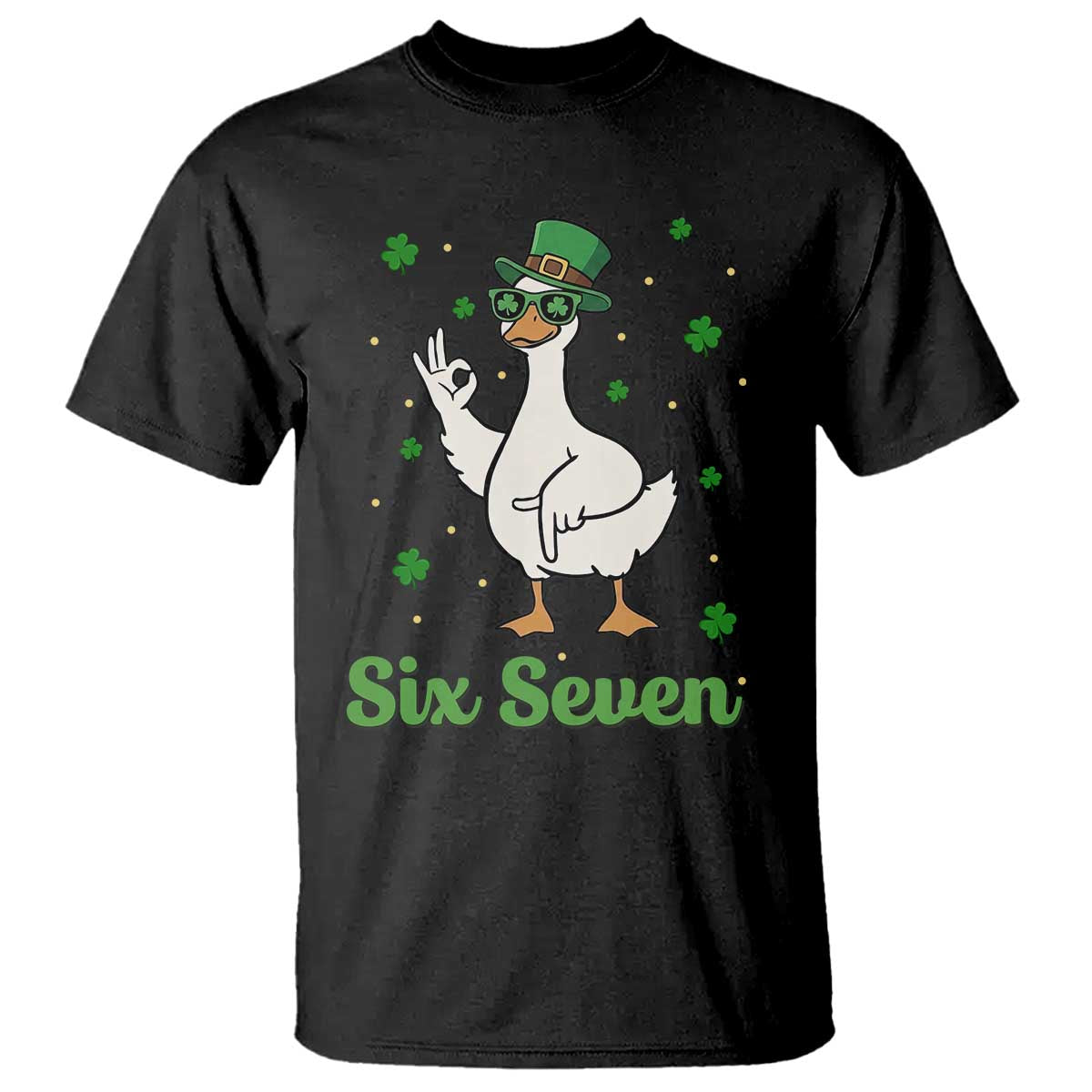 Lucky Goose Six Seven Meme T Shirt St Patricks Day