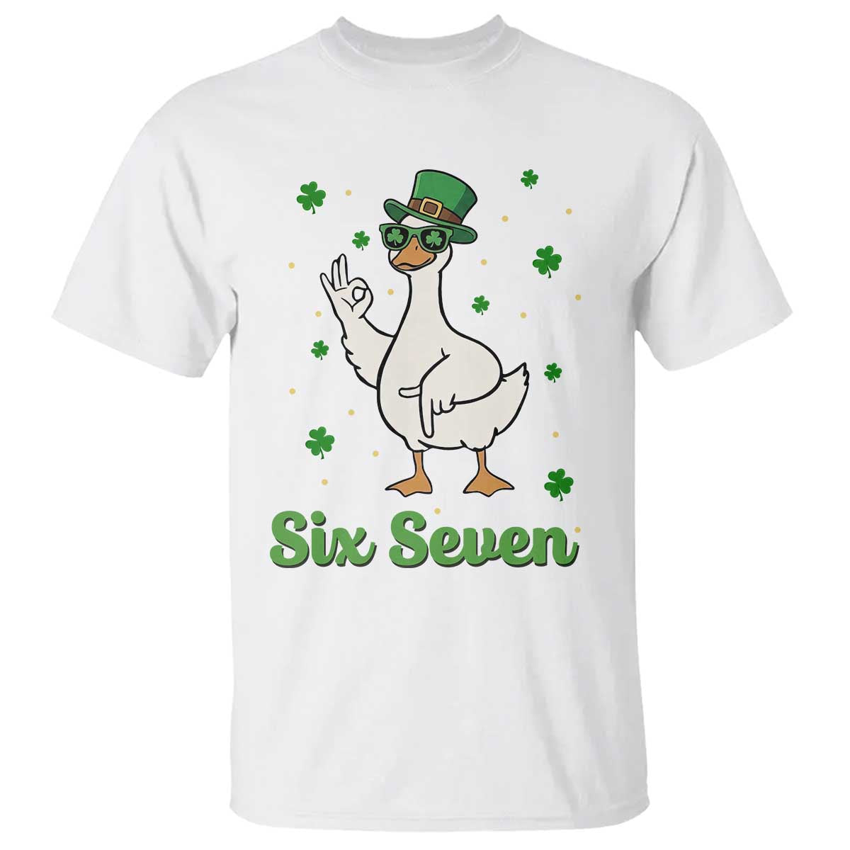 Lucky Goose Six Seven Meme T Shirt St Patricks Day