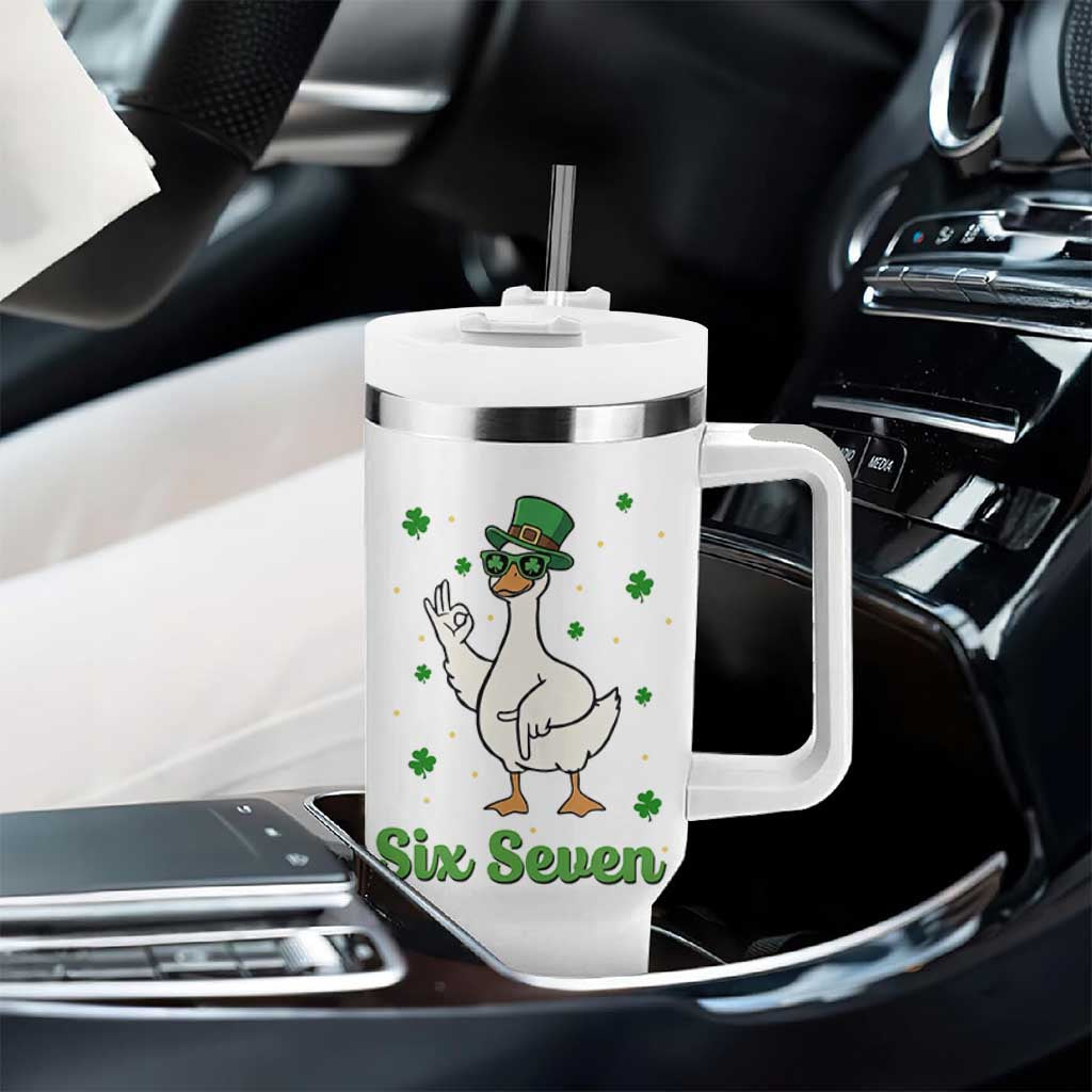 Lucky Goose Six Seven Meme Tumbler With Handle St Patricks Day