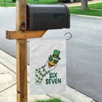 Chaotic Goose Six Seven Meme Garden Flag Funny St Patricks Day Gift
