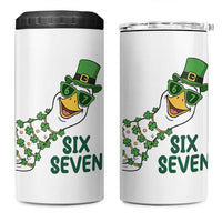 Chaotic Goose Six Seven Meme 4 in 1 Can Cooler Tumbler Funny St Patricks Day Gift