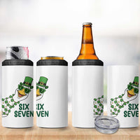Chaotic Goose Six Seven Meme 4 in 1 Can Cooler Tumbler Funny St Patricks Day Gift